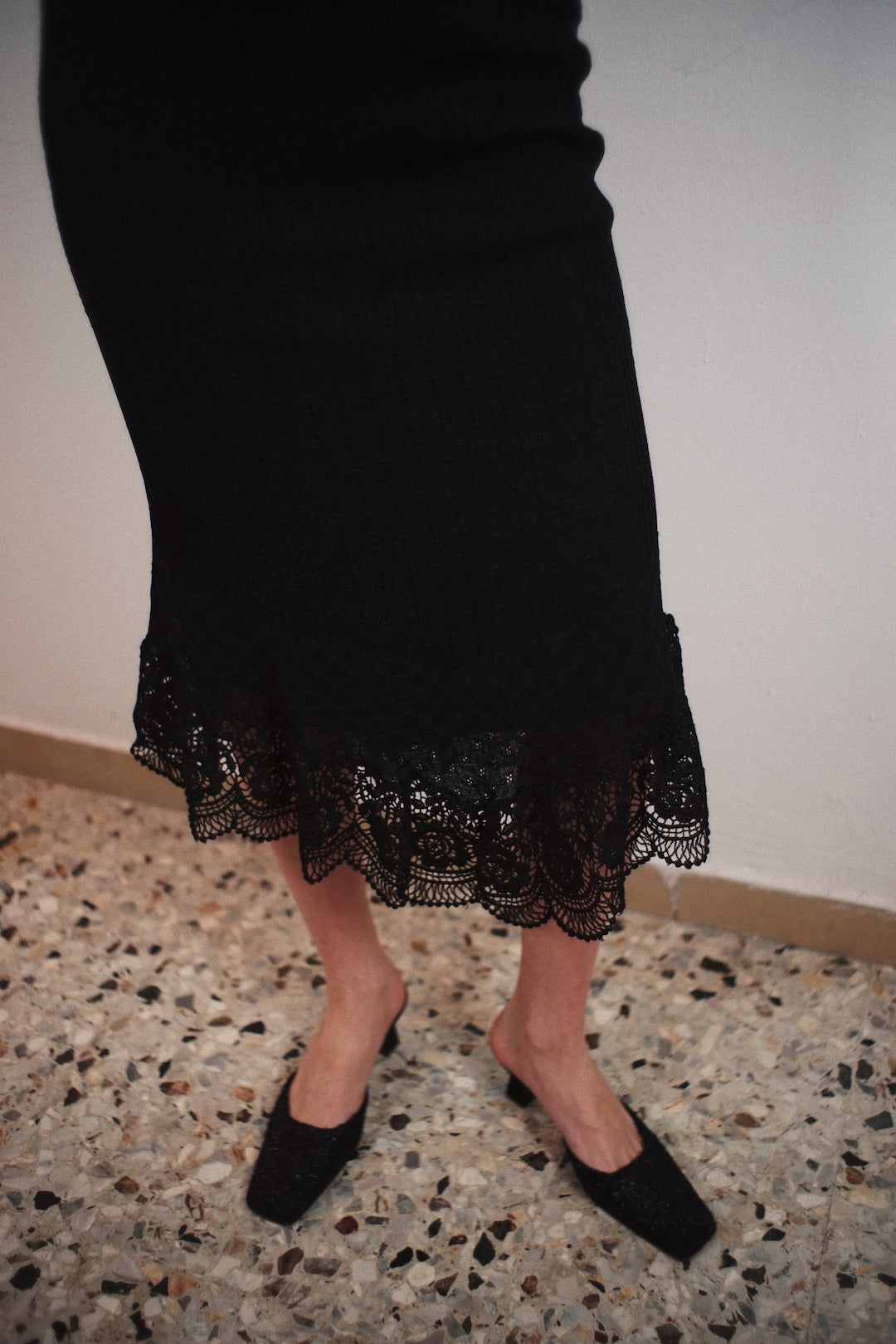 Moschino knitted slip dress