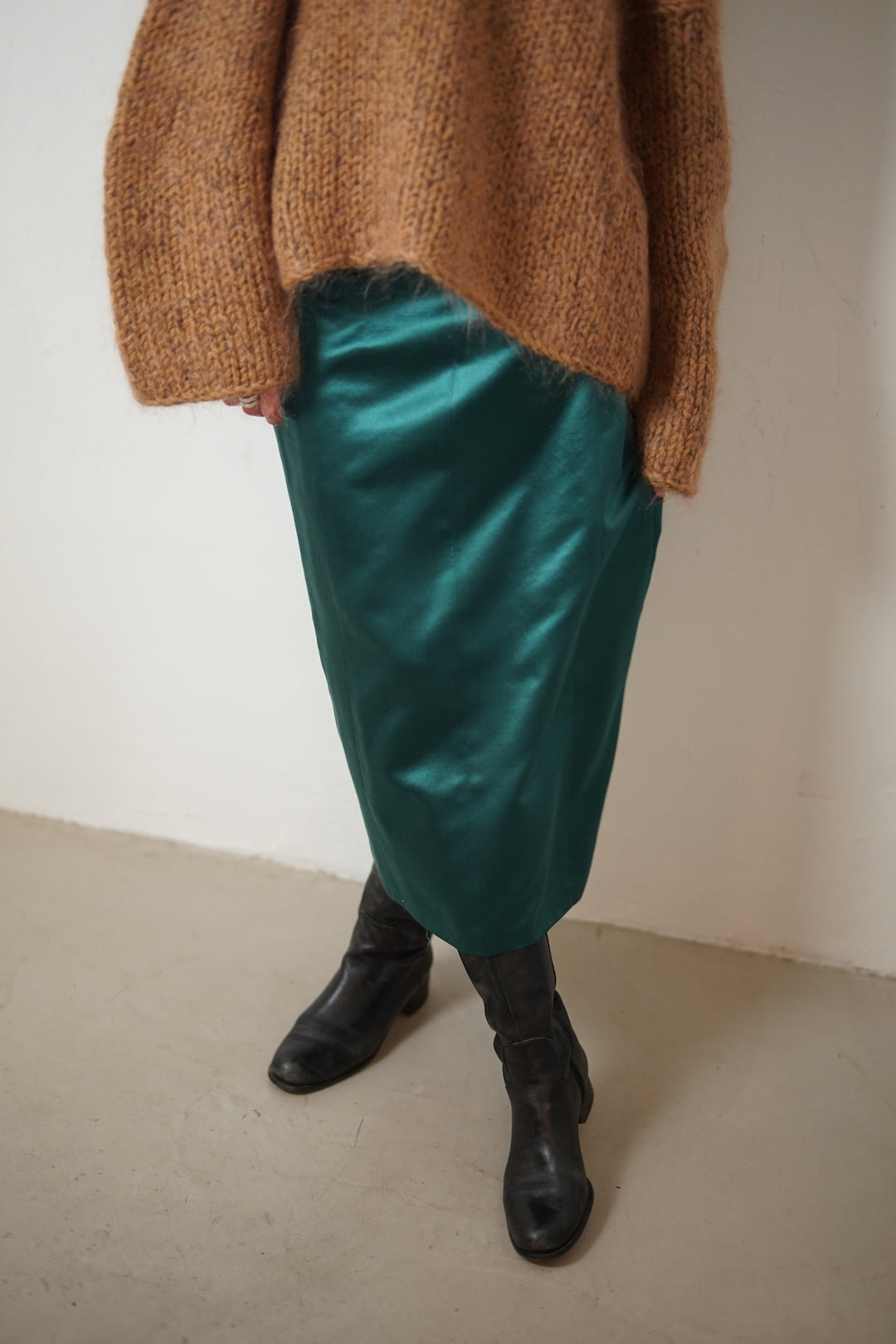 Dries Van Noten green skirt